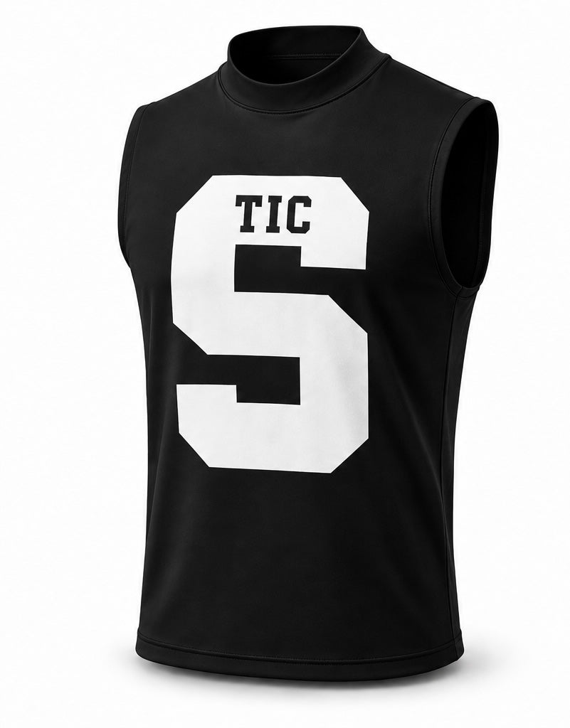 SALMEN “TIC PREGAME” BLACK COMPRESSION SHIRTS