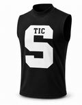 SALMEN “TIC PREGAME” BLACK COMPRESSION SHIRTS