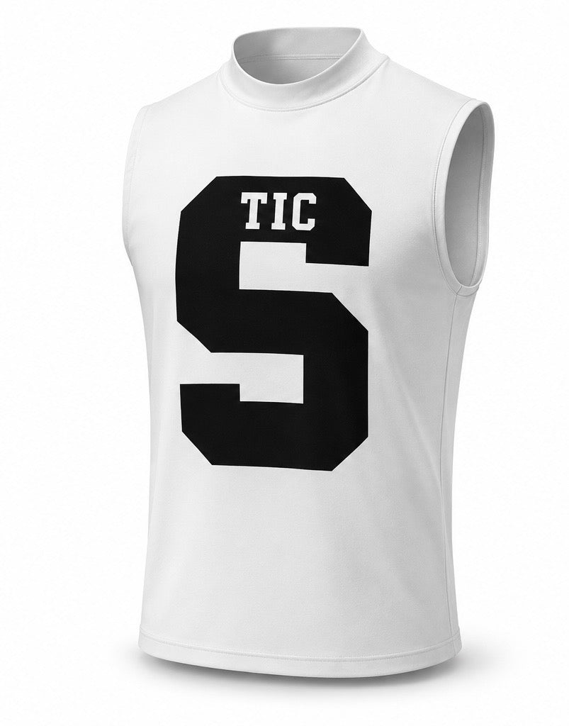 SALMEN “TIC PREGAME” WHITE COMPRESSION SHIRTS